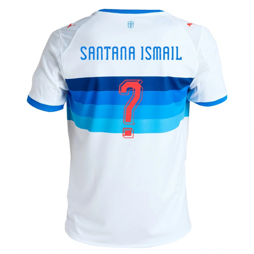 Danxen Criança Camisola Benjamin Santana Ismail #0 Branco Azul Celeste Principal 2026/27 Camisa