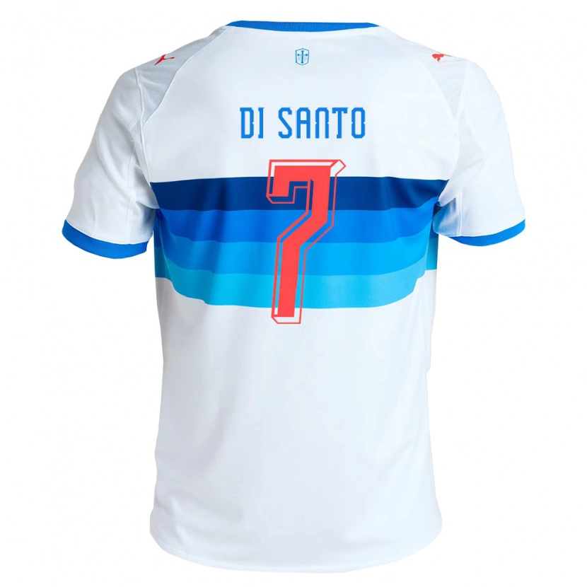 Danxen Criança Camisola Franco Di Santo #7 Branco Azul Celeste Principal 2026/27 Camisa