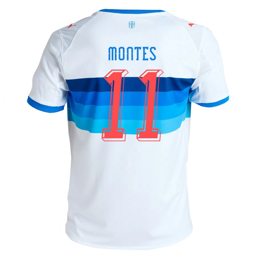 Danxen Criança Camisola Clemente Montes #11 Branco Azul Celeste Principal 2026/27 Camisa