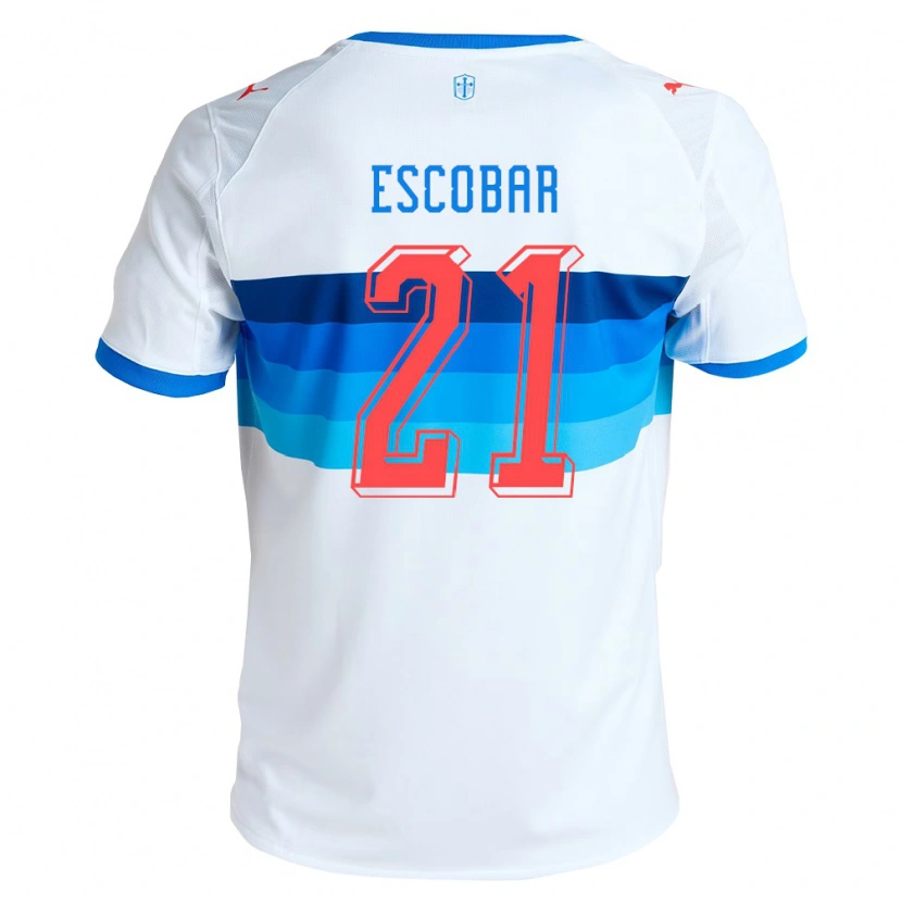 Danxen Criança Camisola Dylan Escobar #21 Branco Azul Celeste Principal 2026/27 Camisa