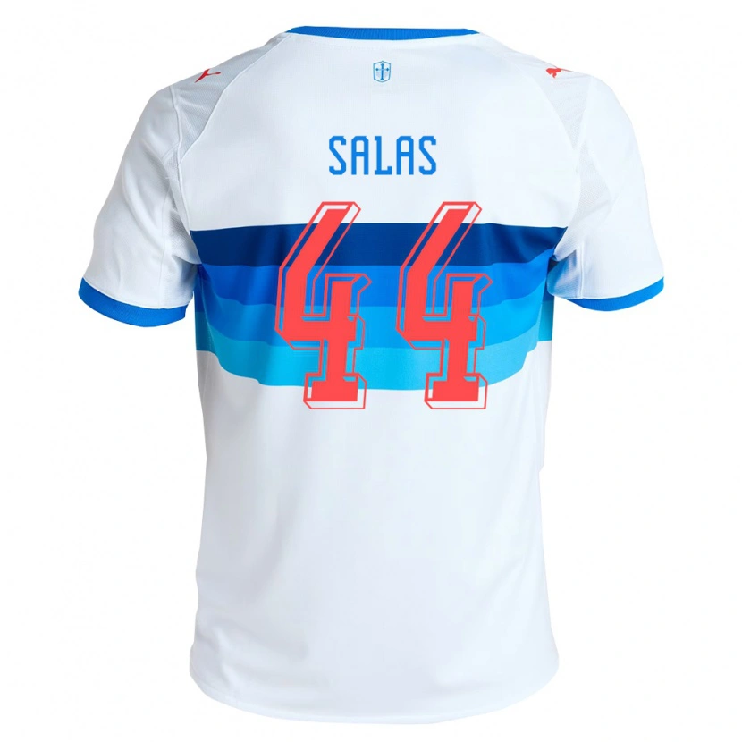 Danxen Criança Camisola José Salas #44 Branco Azul Celeste Principal 2026/27 Camisa