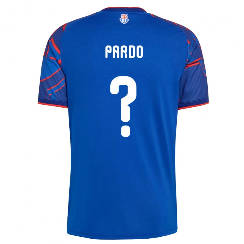 Danxen Criança Camisola Cristián Pardo #0 Azul Real Vermelho Principal 2026/27 Camisa