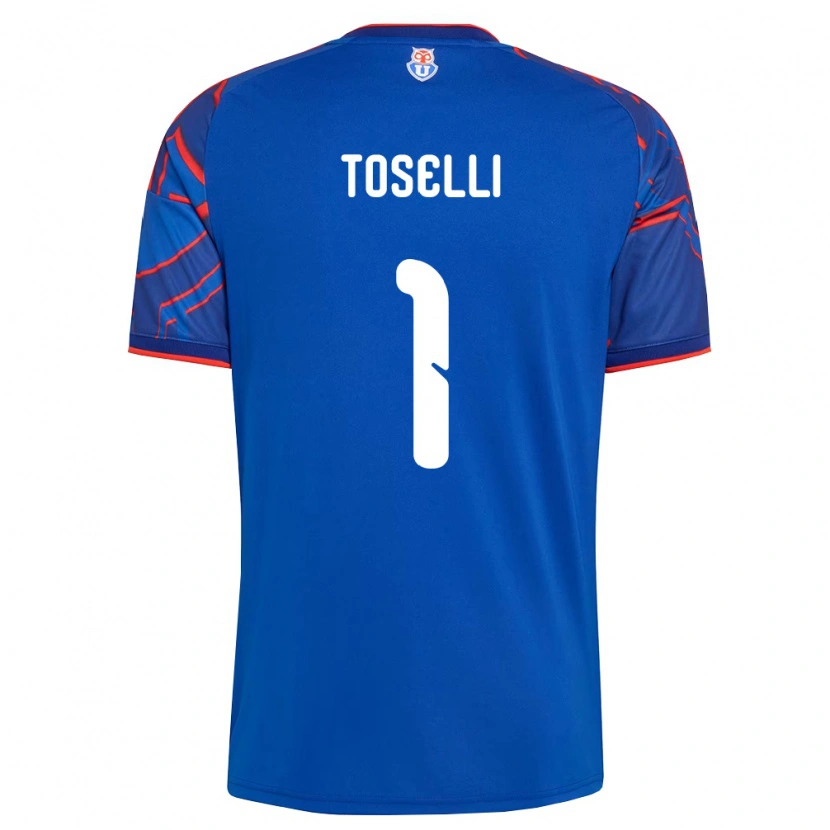Danxen Criança Camisola Cristopher Toselli #1 Azul Real Vermelho Principal 2026/27 Camisa