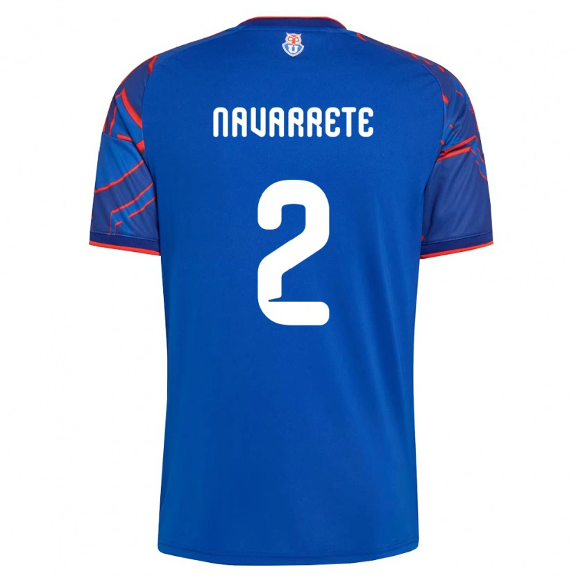 Danxen Criança Camisola Daniel Navarrete #2 Azul Real Vermelho Principal 2026/27 Camisa