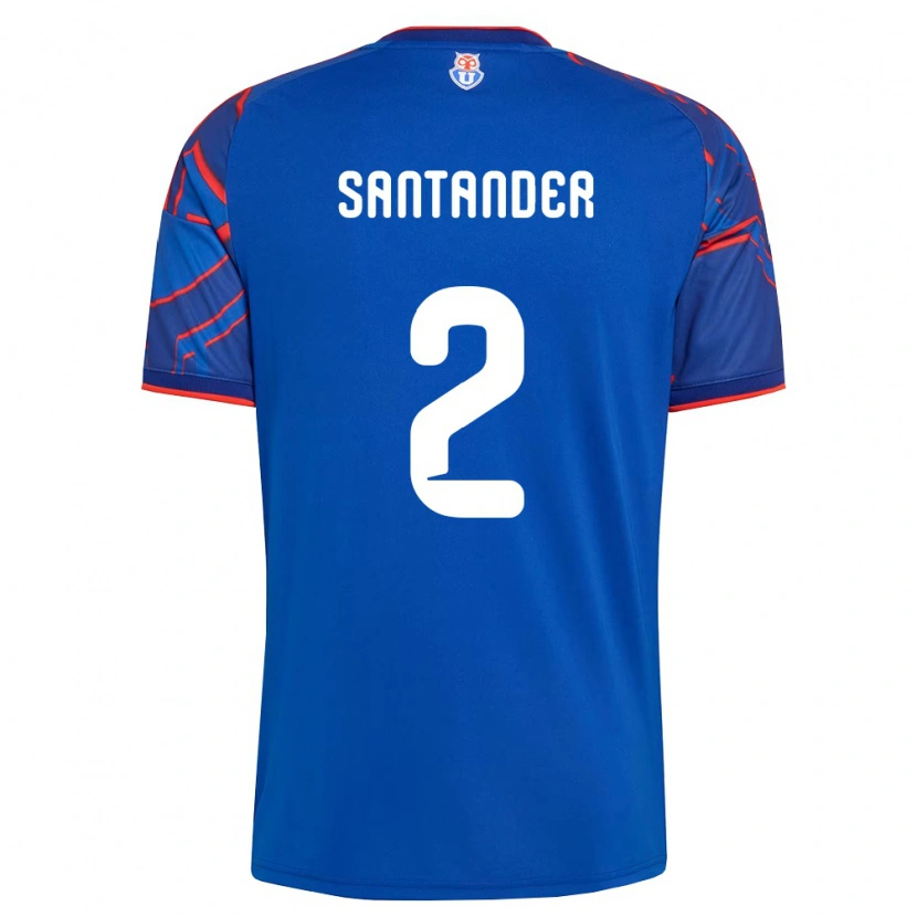 Danxen Criança Camisola Constanza Santander #2 Azul Real Vermelho Principal 2026/27 Camisa