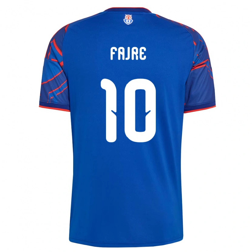 Danxen Criança Camisola Nicole Fajre #10 Azul Real Vermelho Principal 2026/27 Camisa