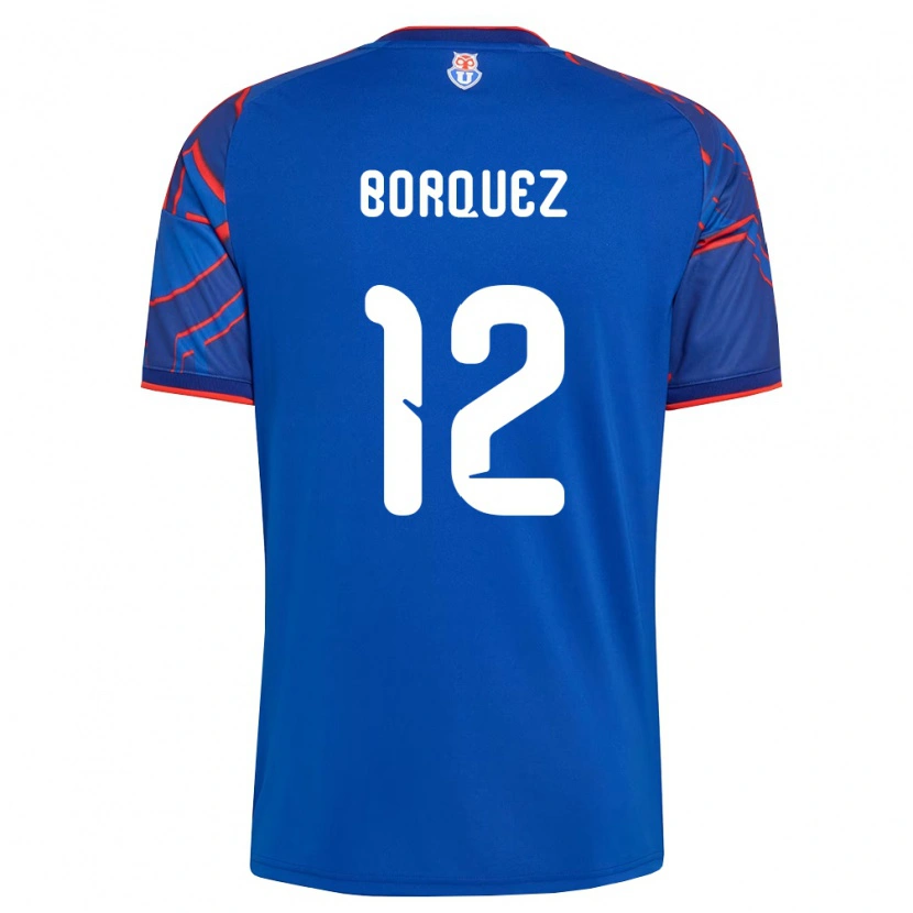 Danxen Criança Camisola Gabriela Bórquez #12 Azul Real Vermelho Principal 2026/27 Camisa