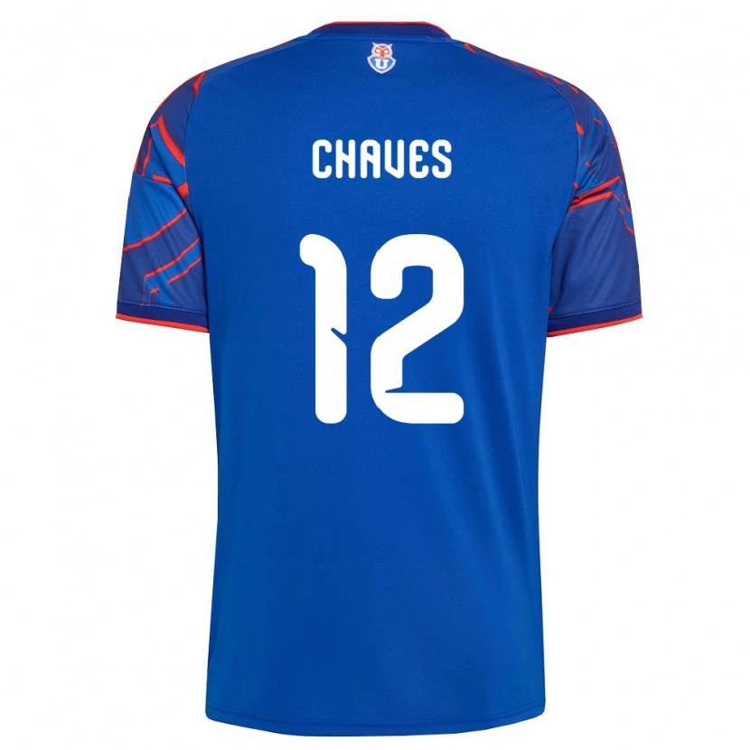 Danxen Criança Camisola Abigail Chaves #12 Azul Real Vermelho Principal 2026/27 Camisa