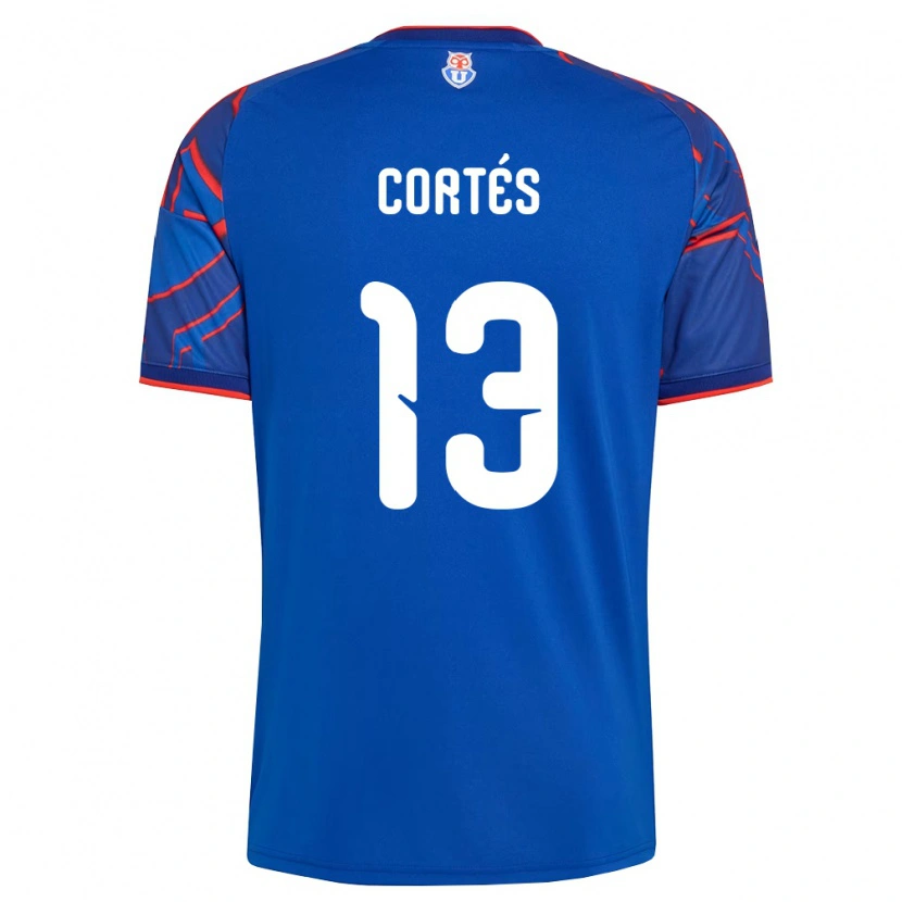 Danxen Criança Camisola Jhon Cortés #13 Azul Real Vermelho Principal 2026/27 Camisa