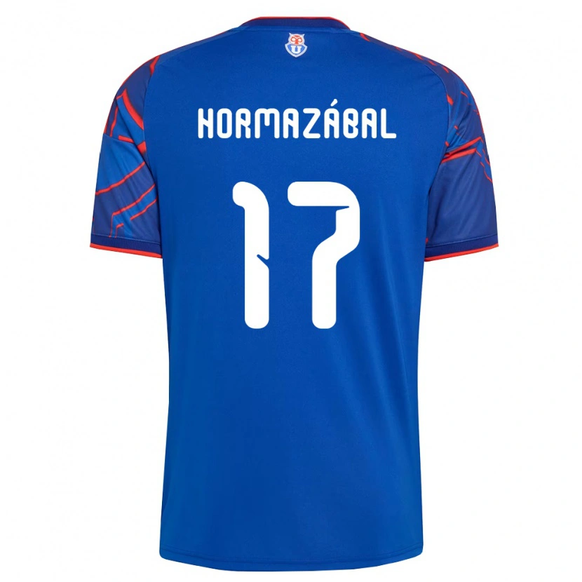 Danxen Criança Camisola Fabián Hormazábal #17 Azul Real Vermelho Principal 2026/27 Camisa