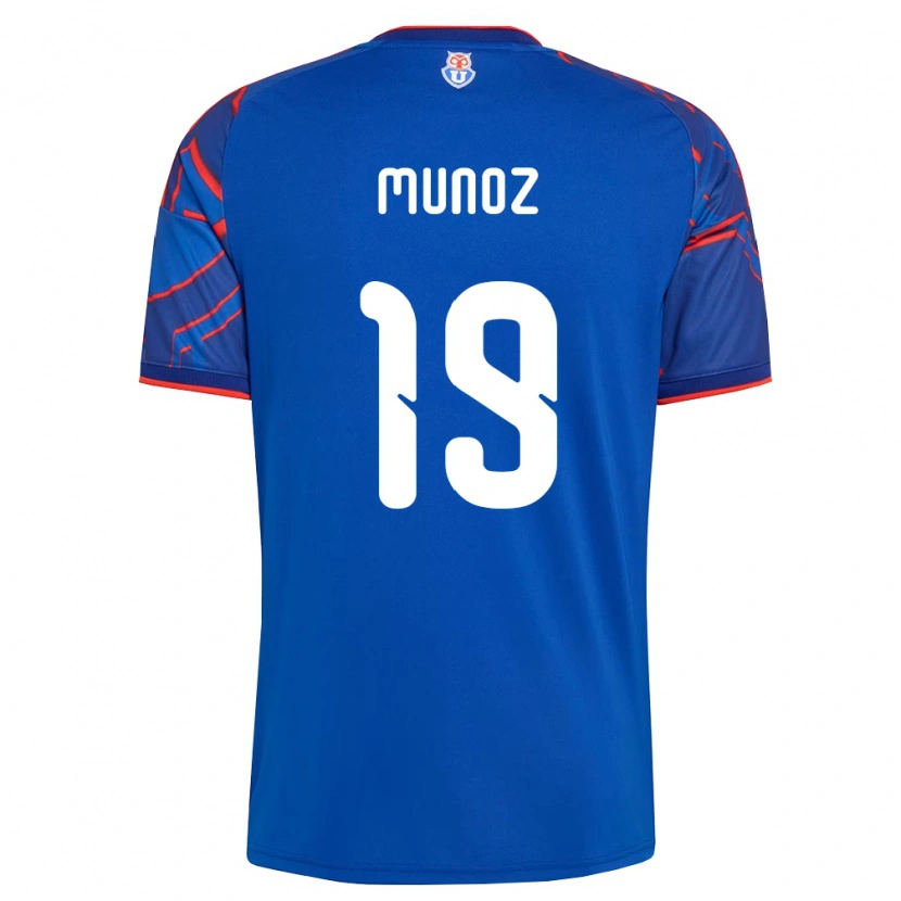 Danxen Criança Camisola Cristóbal Muñoz #19 Azul Real Vermelho Principal 2026/27 Camisa