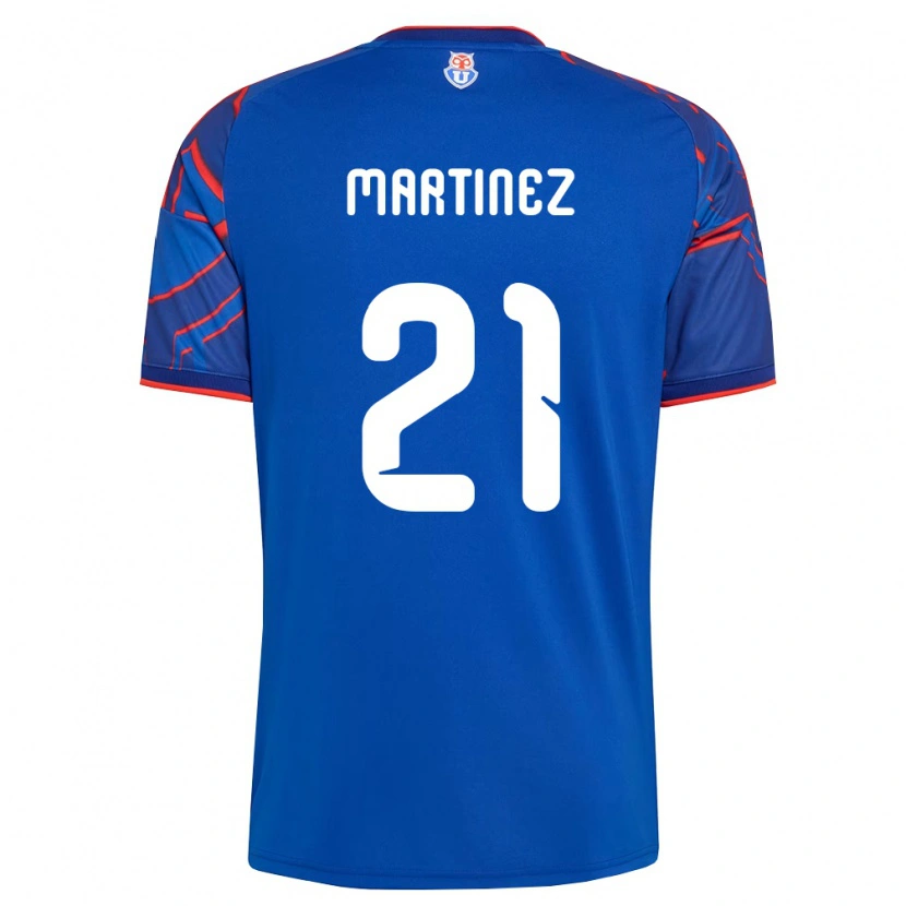 Danxen Criança Camisola Maria Martínez #21 Azul Real Vermelho Principal 2026/27 Camisa