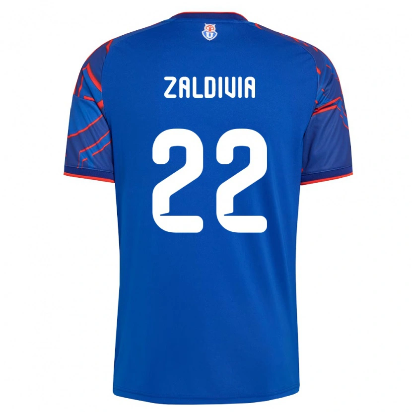 Danxen Criança Camisola Matías Zaldivia #22 Azul Real Vermelho Principal 2026/27 Camisa