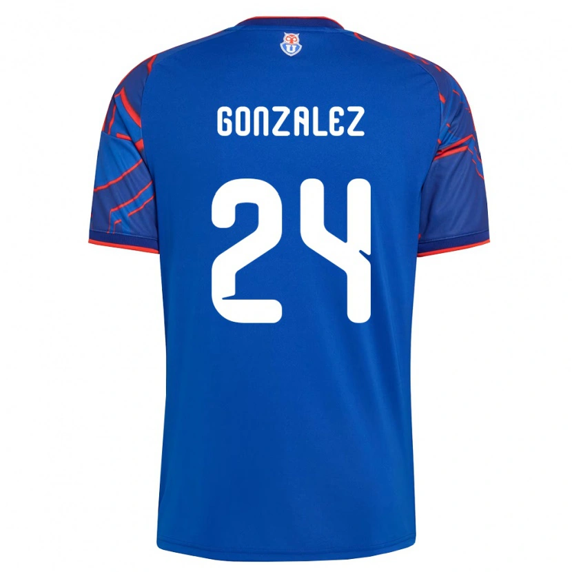 Danxen Criança Camisola Emma González #24 Azul Real Vermelho Principal 2026/27 Camisa