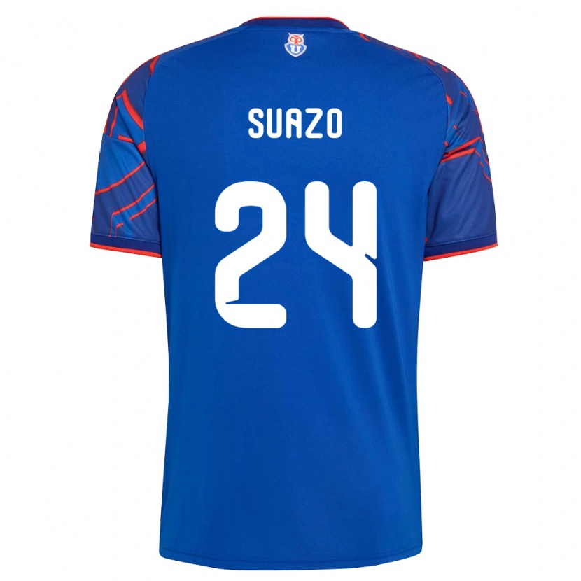 Danxen Criança Camisola Arantza Suazo #24 Azul Real Vermelho Principal 2026/27 Camisa
