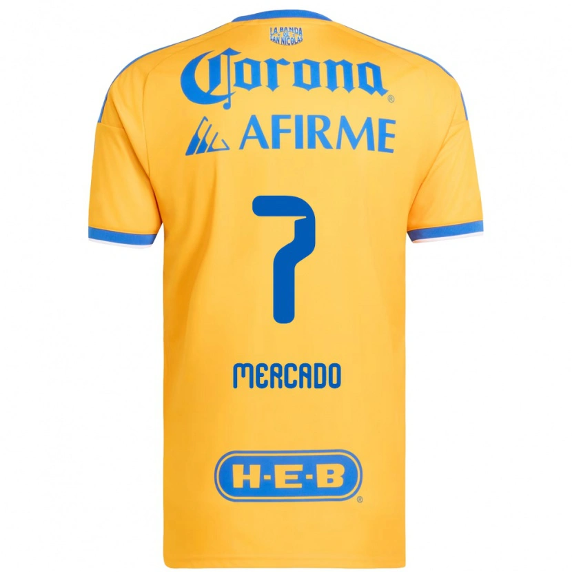 Danxen Criança Camisola Liliana Mercado #7 Amarelo Azul Principal 2026/27 Camisa