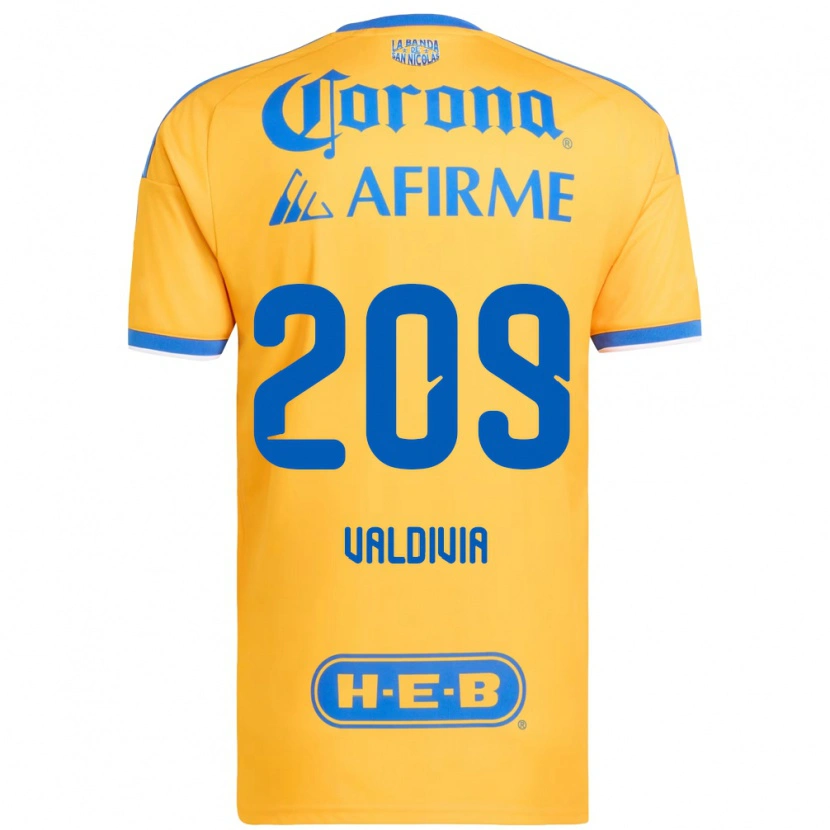 Danxen Criança Camisola Karol Valdivia #209 Amarelo Azul Principal 2026/27 Camisa