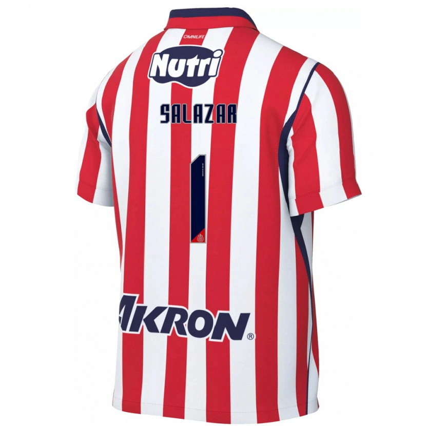 Danxen Criança Camisola Viridiana Salazar #1 Vermelho Branco Principal 2026/27 Camisa