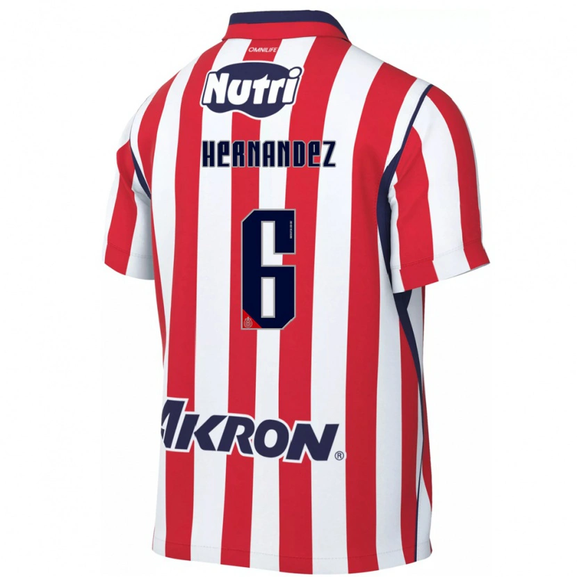 Danxen Criança Camisola Ana Camila Hernández #6 Vermelho Branco Principal 2026/27 Camisa