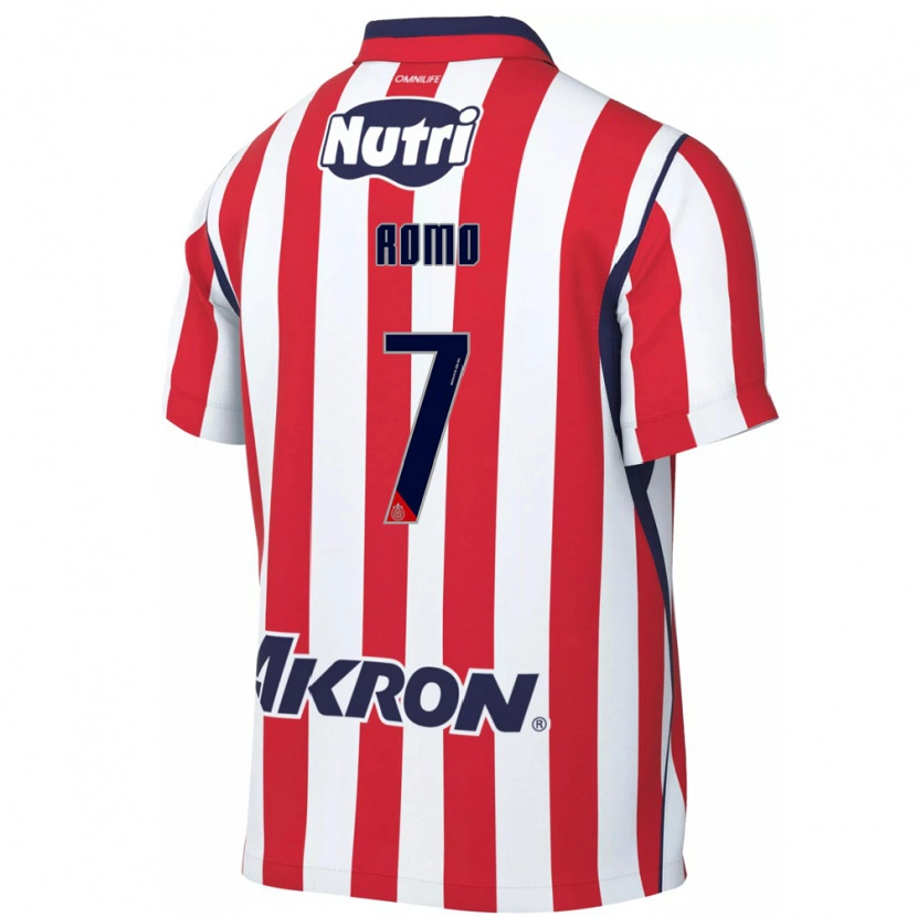 Danxen Criança Camisola Luis Romo #7 Vermelho Branco Principal 2026/27 Camisa