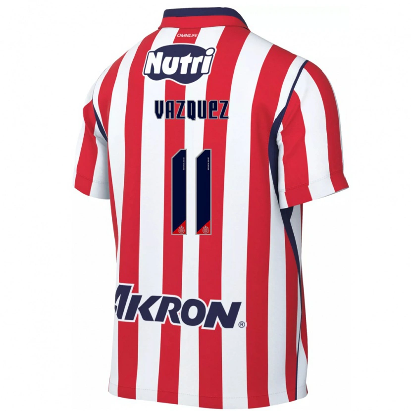 Danxen Criança Camisola Anette Vázquez #11 Vermelho Branco Principal 2026/27 Camisa