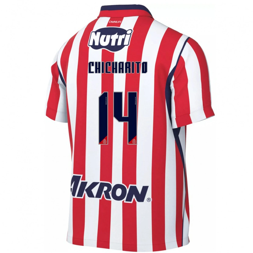 Danxen Criança Camisola Chicharito #14 Vermelho Branco Principal 2026/27 Camisa