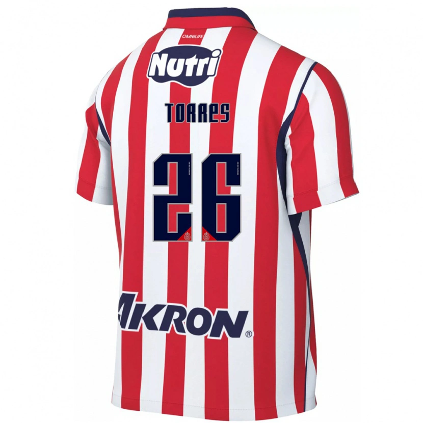Danxen Criança Camisola Araceli Torres #26 Vermelho Branco Principal 2026/27 Camisa
