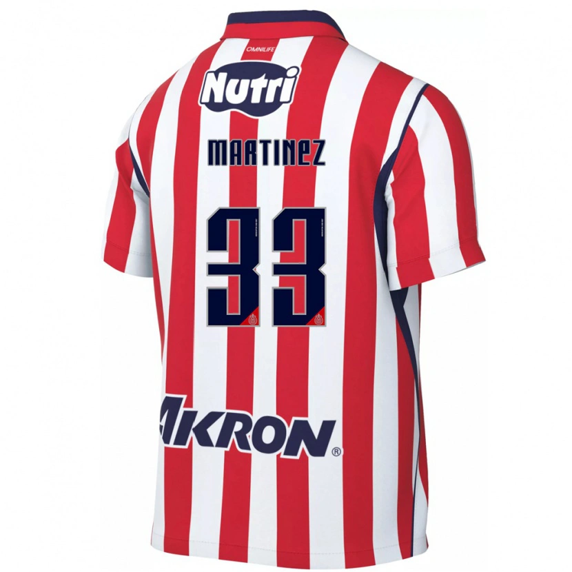 Danxen Criança Camisola Raúl Martínez #33 Vermelho Branco Principal 2026/27 Camisa