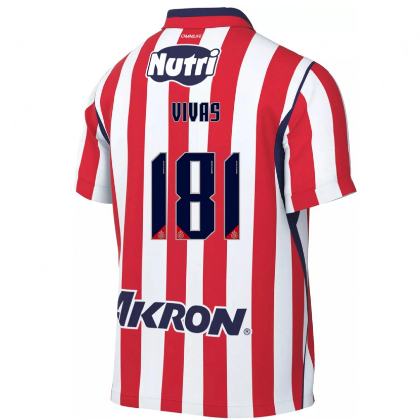Danxen Criança Camisola Ángel Vivas #181 Vermelho Branco Principal 2026/27 Camisa