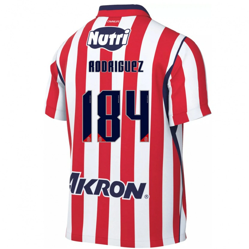 Danxen Criança Camisola Emiliano Rodríguez #184 Vermelho Branco Principal 2026/27 Camisa