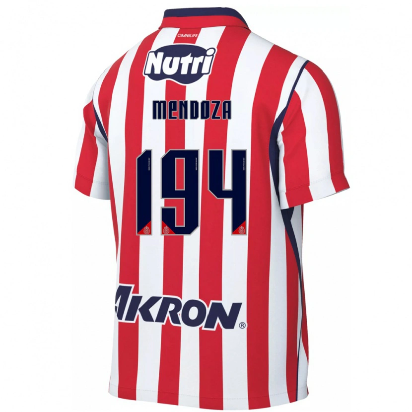 Danxen Criança Camisola Esteban Mendoza #194 Vermelho Branco Principal 2026/27 Camisa
