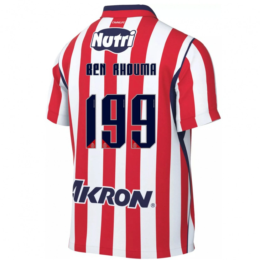 Danxen Criança Camisola Anwar Ben Rhouma #199 Vermelho Branco Principal 2026/27 Camisa