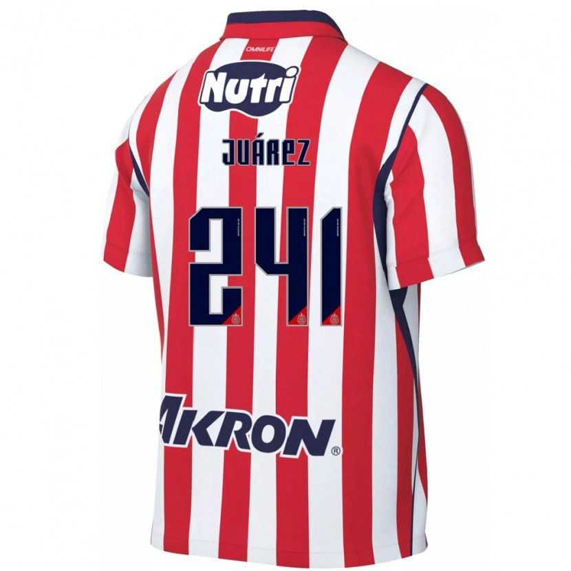 Danxen Criança Camisola Hugo Juárez #241 Vermelho Branco Principal 2026/27 Camisa
