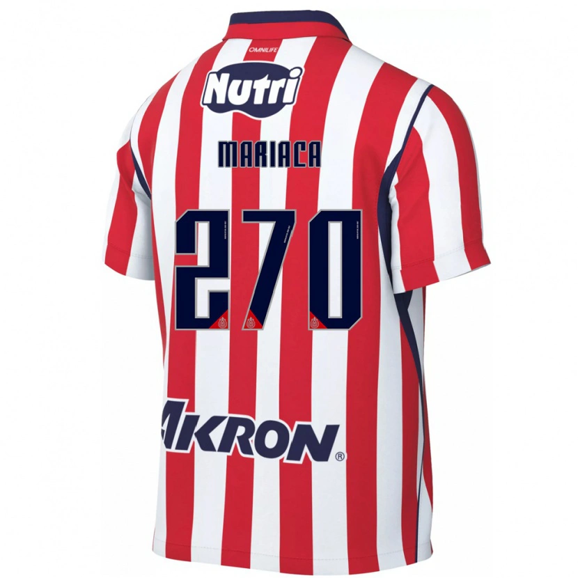 Danxen Criança Camisola Aldrin Mariaca #270 Vermelho Branco Principal 2026/27 Camisa