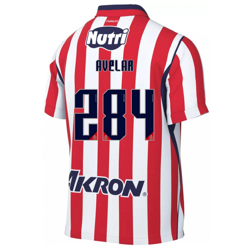 Danxen Criança Camisola Dylan Avelar #284 Vermelho Branco Principal 2026/27 Camisa
