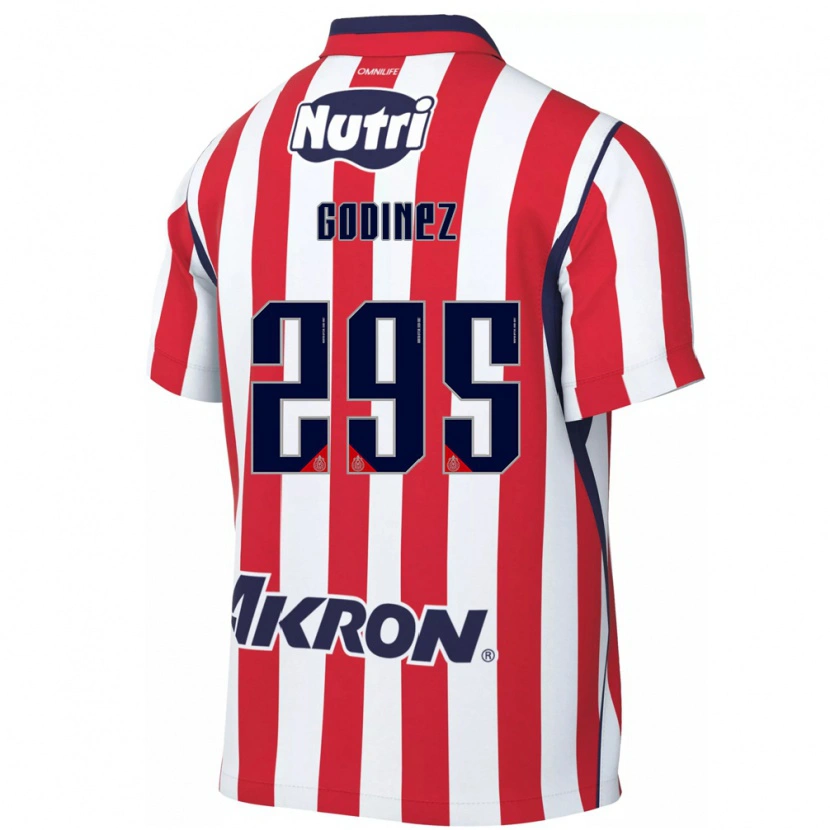 Danxen Criança Camisola André Godinez #295 Vermelho Branco Principal 2026/27 Camisa