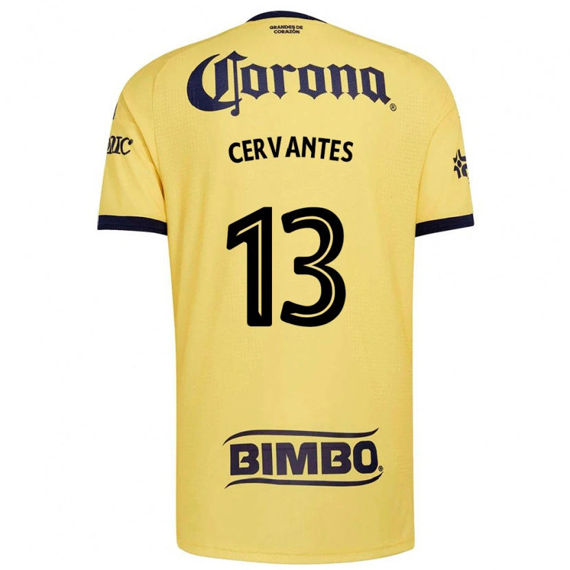 Danxen Criança Camisola Alan Cervantes #13 Amarelo Vermelho Preto Principal 2026/27 Camisa