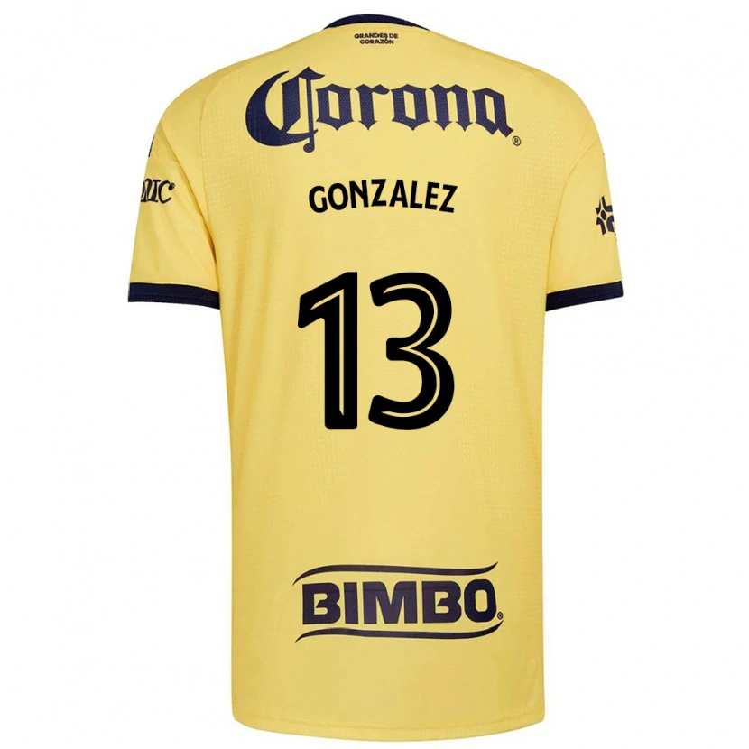 Danxen Criança Camisola Eva Gonzalez #13 Amarelo Vermelho Preto Principal 2026/27 Camisa