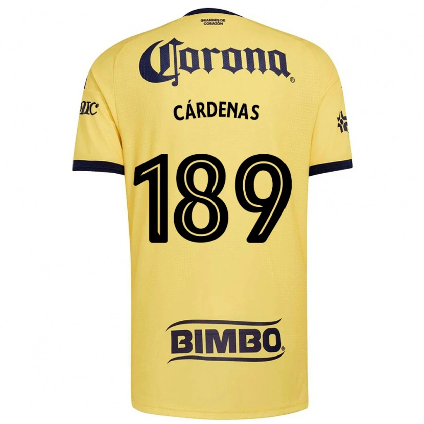 Danxen Criança Camisola Alejandro Cárdenas #189 Amarelo Vermelho Preto Principal 2026/27 Camisa