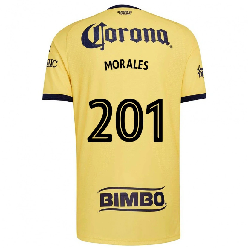 Danxen Criança Camisola Ángel Morales #201 Amarelo Vermelho Preto Principal 2026/27 Camisa