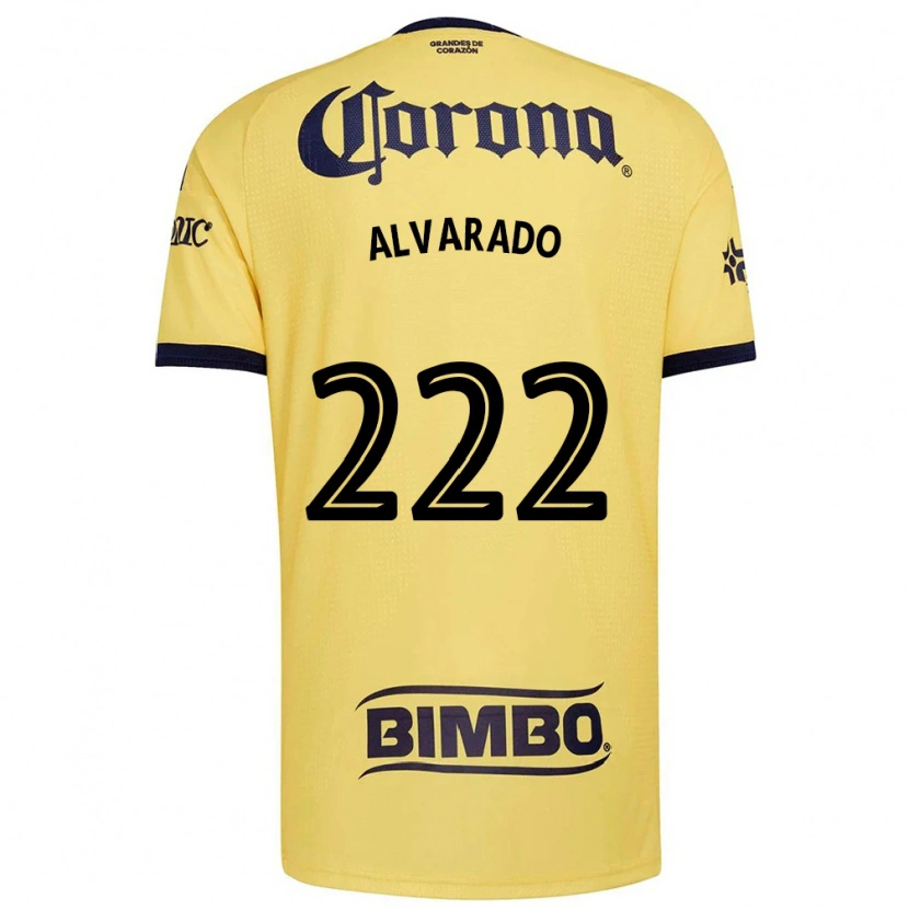 Danxen Criança Camisola Daniel Alvarado #222 Amarelo Vermelho Preto Principal 2026/27 Camisa