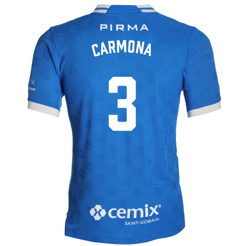 Danxen Criança Camisola Edith Carmona #3 Azul Branco Vermelho Principal 2026/27 Camisa