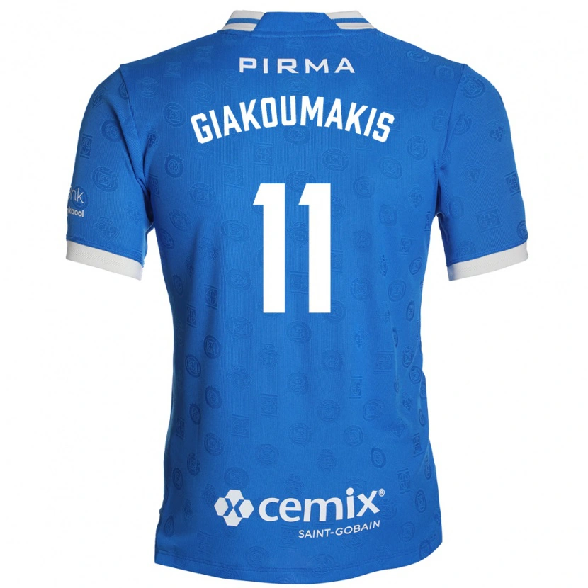 Danxen Criança Camisola Georgios Giakoumakis #11 Azul Branco Vermelho Principal 2026/27 Camisa