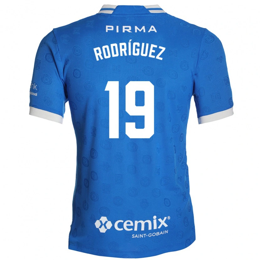 Danxen Criança Camisola Carlos Rodríguez #19 Azul Branco Vermelho Principal 2026/27 Camisa