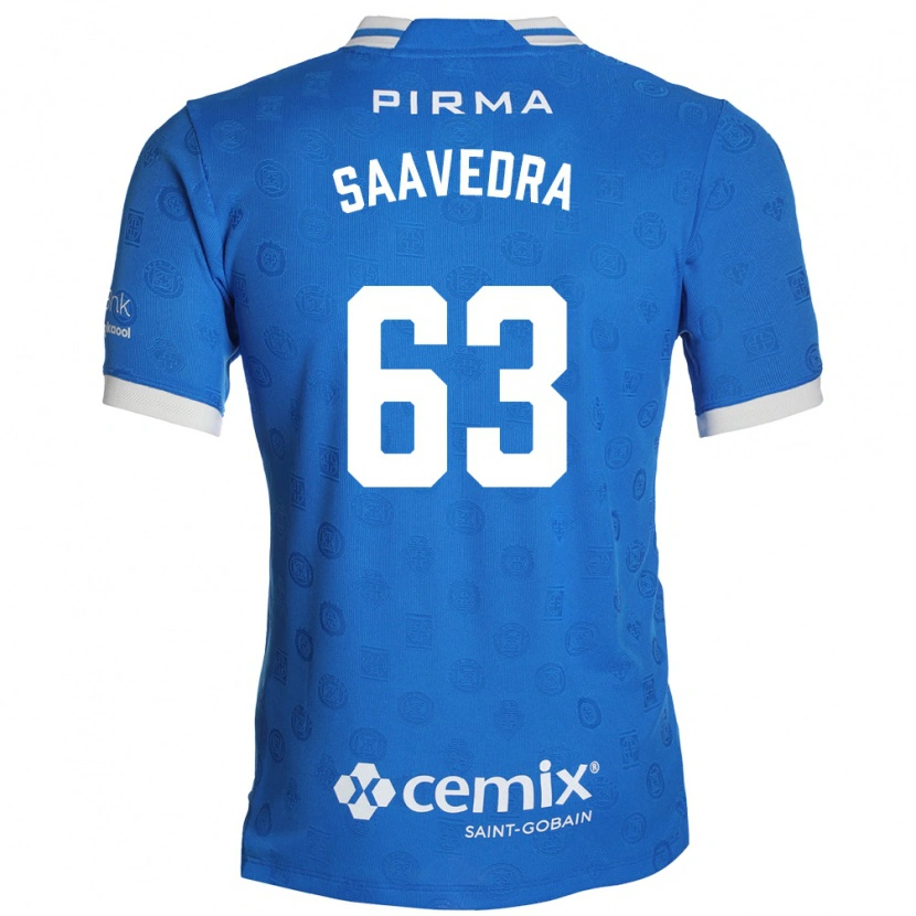 Danxen Criança Camisola Ángel Saavedra #63 Azul Branco Vermelho Principal 2026/27 Camisa