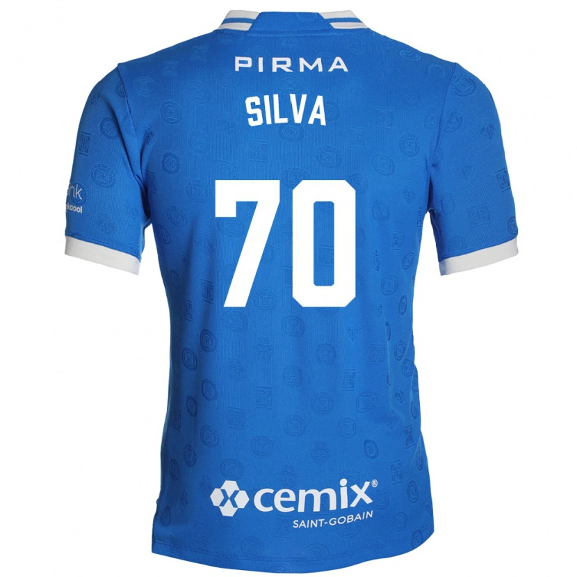 Danxen Criança Camisola Iván Silva #70 Azul Branco Vermelho Principal 2026/27 Camisa