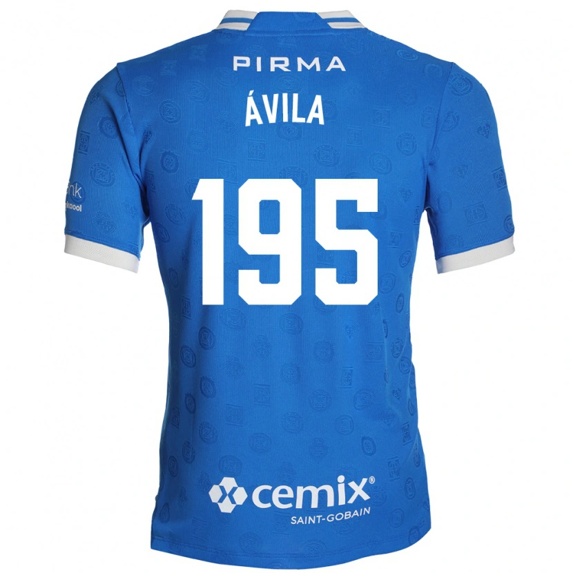 Danxen Criança Camisola Glenn Ávila #195 Azul Branco Vermelho Principal 2026/27 Camisa