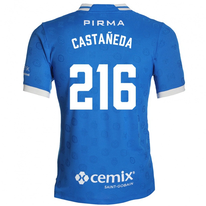 Danxen Criança Camisola Ian Castañeda #216 Azul Branco Vermelho Principal 2026/27 Camisa