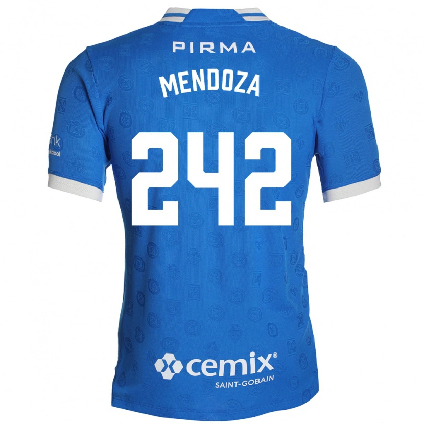 Danxen Criança Camisola Giovani Mendoza #242 Azul Branco Vermelho Principal 2026/27 Camisa