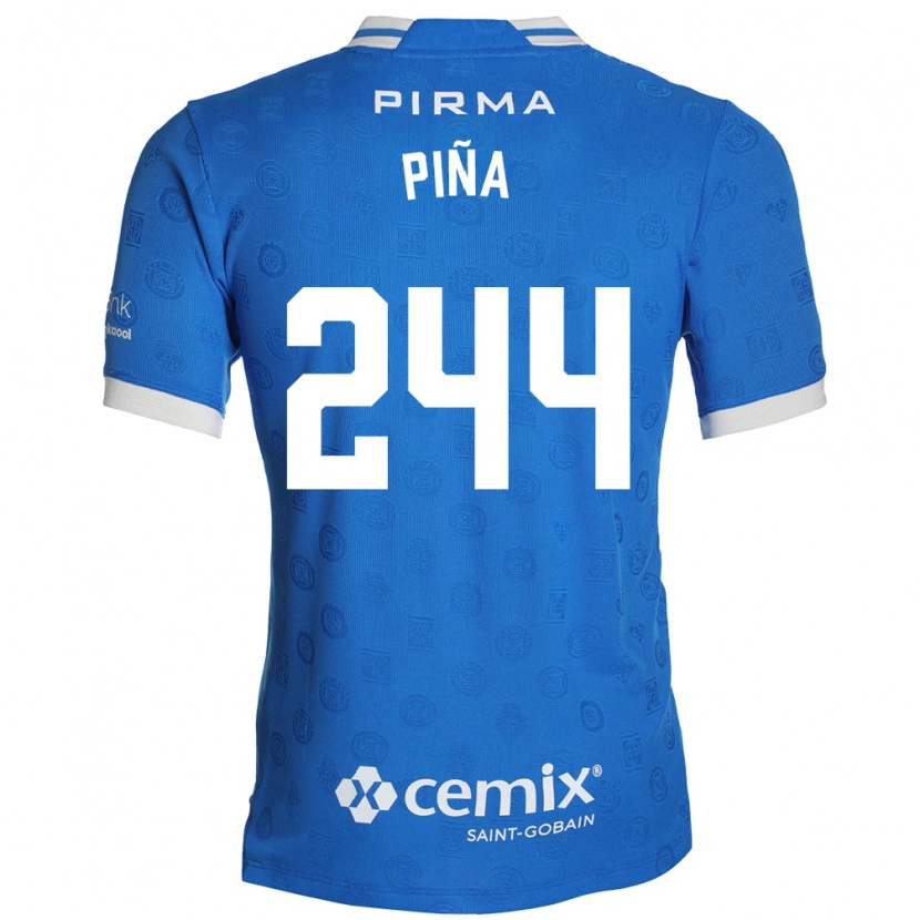 Danxen Criança Camisola Oscar Piña #244 Azul Branco Vermelho Principal 2026/27 Camisa